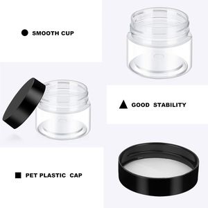 50Ml 100Ml 120Ml 150Ml 200Ml 4Oz Cosmetic <b>Jar</b> Clear Pet <b>Plastic</b> Cream <b>Jar</b> With <b>Plastic</b> Lid Ointment <b>Jar</b> - Product Image 3