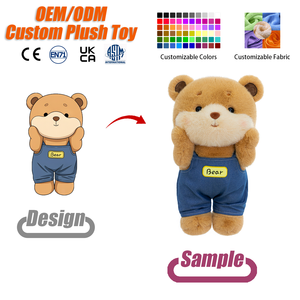 Orsacchiotto Personalizzabile di Grandi Dimensioni, Peluche Carino Imbottito <span class=keywords><strong>in</strong></span> Cotone PP, Tessuto Super Morbido, Giocattolo <span class=keywords><strong>in</strong></span> Peluche - Product Image 1