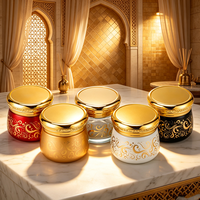 Pot cosmétique en verre écologique de 120 ml avec couvercle doré brillant pour crème de soin de luxe – Emballage de haute qualité