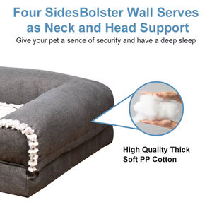 سرير كلاب طبي مضاد للانزلاق مع رغوة ذاكرة مبردة بالجل وطبقة داخلية مقاومة للماء - Product Image 3