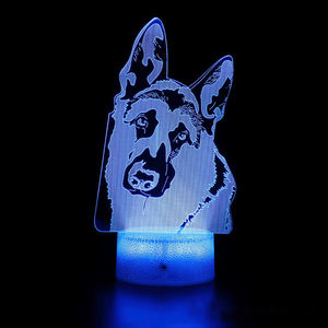 Lampu Led nirkabel dekorasi malam, lampu dekorasi 3D, lampu meja, lampu kamar tidur akrilik indah, hadiah dekorasi LED warna-warni - Product Image 5