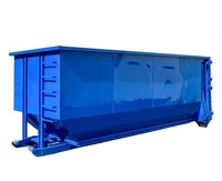 Conteneur de recyclage des déchets sur mesure, grande capacité, robuste, pour la construction industrielle, conteneur à roulettes