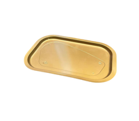 Emballage en blister en PP doré, barquettes jetables en plastique, assiettes et bols pour la viande et le steak, personnalisables