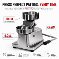 Presse à galettes de viande manuelle de 10 cm en acier inoxydable, outil de formage manuel pour la préparation des aliments