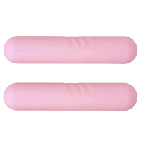 Tapis de yoga léger et souple, balle de yoga, haltère de 1 kg, bracelet de 1 lb, confortable pour femmes, filles, rose, ensemble d'exercices de yoga à domicile