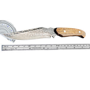 سكين صيد تكتيكي بشفرة ثابتة مصنوع من الفولاذ الدمشقي المقاوم للصدأ مع غمد، تخصيص حسب الطلب - Product Image 5