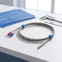 Sonde de température thermocouple de type K et J haute précision Yiyan, sonde en acier inoxydable avec fil blanc, usage industriel