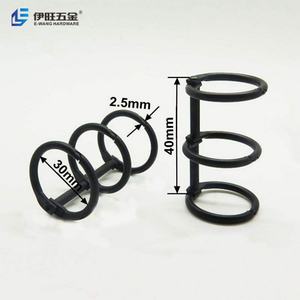 Anneaux de reliure en métal noir EWANG de 30 mm pour calendrier - Product Image 3