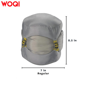 Sac de couchage Woqi Mummy, longueur standard, jaune, nylon, coupe-vent, pour temps froid, usage adulte - Product Image 4