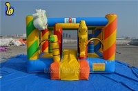 Château gonflable portable à thème sportif, populaire, ignifuge, imperméable, en PVC, certifié CE