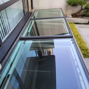 Hiện đại ban công Patio không thấm nước Điện mở có thể thu vào trượt Skylight Hợp kim nhôm tự động trượt trên mái nhà - Product Image 3