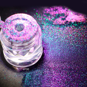 Fine sfuso glitterato ad alto pigmento ombretto luccicante multichio pigmento mica per labbra occhi 1g barattolo di polvere cosmetico - Product Image 3