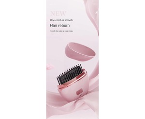 Lisseur <span class=keywords><strong>de</strong></span> cheveux sans fil portable double usage pour la maison, peigne lissant rechargeable avec plaque <span class=keywords><strong>de</strong></span> modelage - Product Image 6