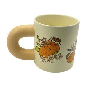Mug à café en céramique de style nordique, couleurs personnalisées et motifs de dessins animés, avec une poignée dodue et confortable, pour la maison ou le bureau - Product Image 5