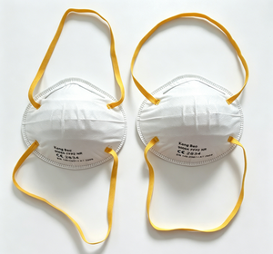 Mascarilla Antipolvo Industrial Desechable FFP2 <span class=keywords><strong>de</strong></span> Alta Calidad con Forma <span class=keywords><strong>de</strong></span> Tazón y Tiras para la Cabeza - Product Image 2