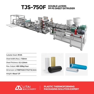 Máy sản xuất tấm nhựa mới Polystyrene (PS) cho các nhà máy sản xuất có vít động cơ mới - Product Image 2
