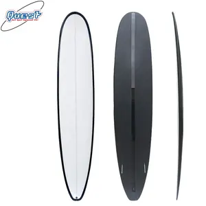Черная доска для серфинга толщиной 9 футов с рисунком для серфинга