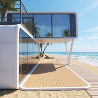 Maison préfabriquée en conteneur, maison mobile modulaire, mini-maison, cabane Apple, structure en acier, pod pour jardin, cour, bureau, hôtel
