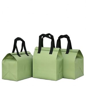 Sac isotherme personnalisé en non-tissé pour bar à collations et plats à emporter, pressé à chaud, vente en gros, prix abordable - Product Image 2