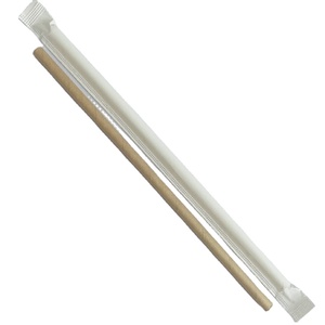 Disposable Biodegradable Paper Wrapped Paper <strong>Straw</strong> Colored Kraft Paper <strong>Straw</strong> for <strong>Milkshake</strong> Party - Product Image 1
