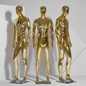 Maniquí masculino de oro PP de Fashional, maniquí de exhibición de modelo de Signboutique de oro, maniquí de cuerpo completo dorado - Product Image 5
