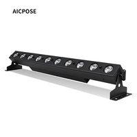 AICPOSE Barra de Luz LED Profesional de 10*50W para Pared, Control DMX, 500W, para Escenarios, Clubes, Teatros, Bodas