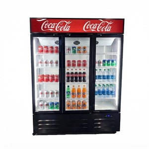 Enfriador de Bebidas Refrigerado para Supermercados, con Estantes Ajustables de Acero Inoxidable, para Bebidas <span class=keywords><strong>Coca</strong></span>-Cola - Product Image 1