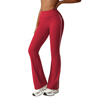 Pantalon de yoga décontracté à jambes larges pour femmes pour la course à pied et l'entraînement de danse Leggings de fitness longs