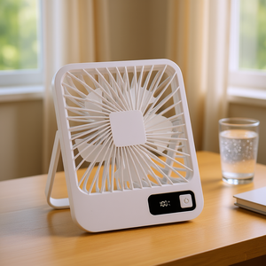 Mini Ventilador de Escritorio Recargable, 5W, Batería de 3000mAh, Silencioso, Flujo de Aire Potente, Portátil para Viajes, con Ajuste de Velocidad - Product Image 2