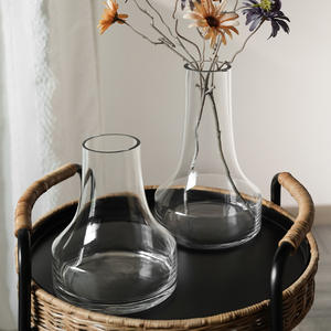 Moderno e semplice <span class=keywords><strong>vaso</strong></span> da tavolo <span class=keywords><strong>in</strong></span> vetro trasparente di fascia alta <span class=keywords><strong>in</strong></span> stile per decorazioni di nozze ristoranti camera da letto per <span class=keywords><strong>fiori</strong></span> - Product Image 1