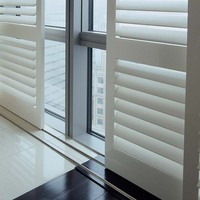 Persianas de Madera y PVC Hechas a Medida para Puertas y Ventanas Corredizas, Persianas de Madera Real