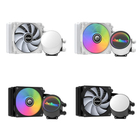 120 refroidisseur de processeur de refroidissement par eau liquide radiateur intégré refroidisseur de processeur d'ordinateur pour ventilateur 120mm LGA 2011/115x/1200/1700/AM4