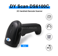 Escáner de código de barras de mano con cable USB 2D CMOS para supermercado, almacén, lector de código de barras QR y 1D con disponibilidad OEM