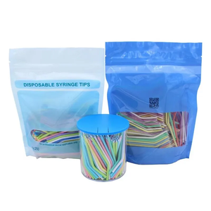 250 Piezas de Boquillas de Repuesto de Plástico para Jeringa de Aire y Agua Dental Desechables de 3 Vías, Coloridas, para Clínica - Product Image 1