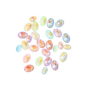 Venta al por mayor del fabricante: Nuevos accesorios de ropa ovalados, fluorescentes, coloridos, súper brillantes y de moda. - Product Image 1