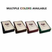 Porte-menu accordéon A4 en PVC, 10/12 plis, pour restaurant, avec coins dorés, logo personnalisé disponible