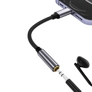 Adaptador <span class=keywords><strong>de</strong></span> Auriculares Tipo C <span class=keywords><strong>de</strong></span> Alta Calidad, Cable Adaptador <span class=keywords><strong>de</strong></span> USB-C <span class=keywords><strong>a</strong></span> Conector <span class=keywords><strong>de</strong></span> Audio Hembra <span class=keywords><strong>de</strong></span> 3.5 mm para iPhone, Android y Tabletas - Product Image 1