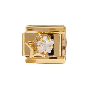 Modular Gold Charm Bracelet With Zircon Stones Unisex Fashion Jewelry Accessory Chain - Product Image 4