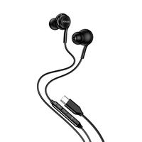 Écouteurs intra-auriculaires filaires de type C avec logo personnalisé JOKADE OEM, microphone intégré, contrôle du volume, câble tressé