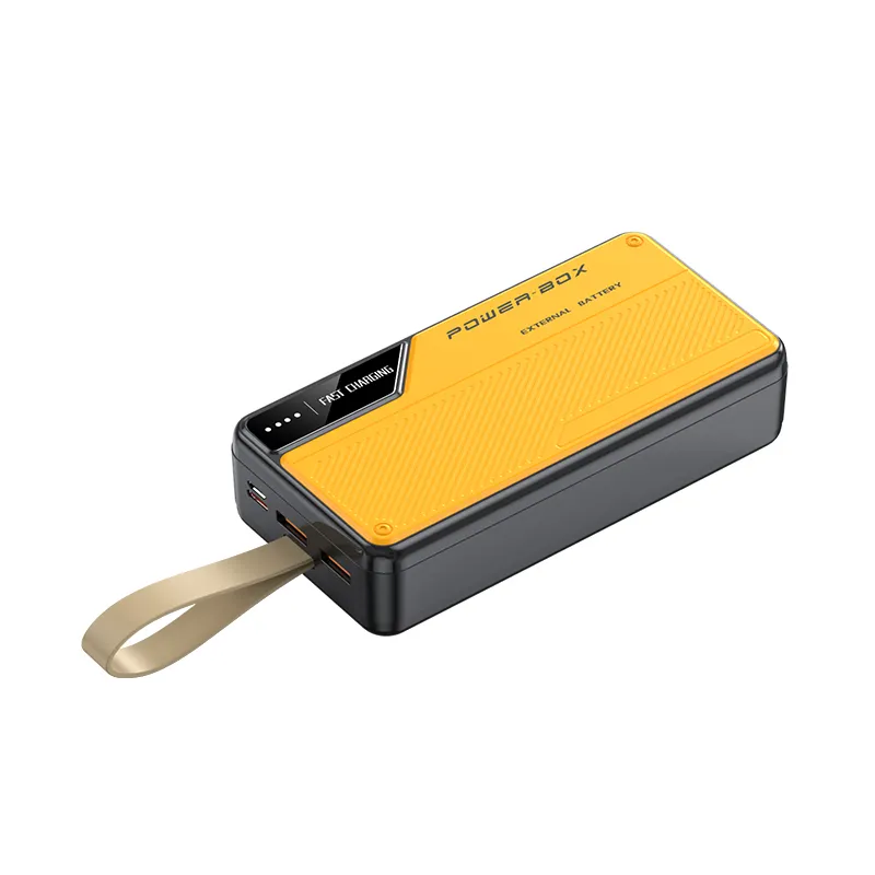 Супер время автономной работы, обязательный для наружного использования желтый черный 100% аккумулятор в режиме реального времени дисплей Экстремальный аккумулятор Power Bank 30000 мАч