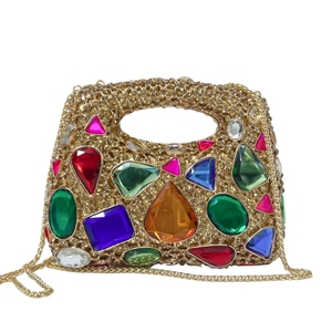 Olive <strong>Green</strong> Rhinestones Top Handle Diamond Evening <strong>Bags</strong> Gorgeous Sparkling Glass Crystals Metallic <strong>Clutch</strong> Purse <strong>Wedding</strong> Handbag - Product Image 6