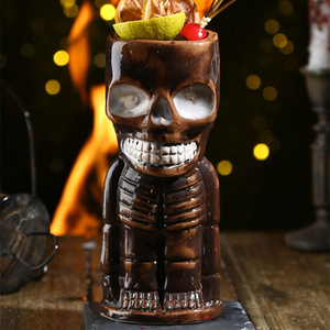 Nuevas tazas de barra de cerámica Hawaii Tiki, Copas de cóctel y cerveza individuales, promoción barata para tazas Tiki de espuma para fiestas - Product Image 5