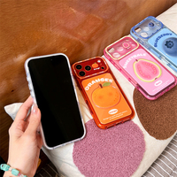 Coque de téléphone antichoc avec imprimé fruits 3D mignons (Goyave, Myrtille, Orange) pour iPhone 18 Pro Max, 17 Pro, 16, protection de l'objectif de l'appareil photo