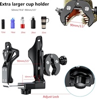 Porte-bouteille pour vélo/moto Kewig SHJ-3 avec pince antivol, porte-boissons réglable de grande taille, adapté aux motos/vélos/trottinettes