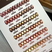 Vernis à ongles en gel effet œil de chat diamanté Ladai Maple Sugar, 24 couleurs, paillettes réfléchissantes, gel magnétique UV, vernis à ongles pour manucure