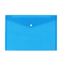 Effacer Transparent Papier Poche Dossier Enveloppe En Plastique Fichier Dossier Fichier Organiser Sac A4 FC Taille avec Bouton Pression