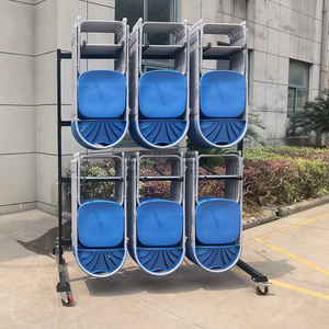 أنبوب معدني في الهواء الطلق الحدث مروحة بلاستيكية الظهر كرسي قابل للطي - Product Image 3