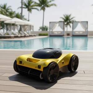 Robot Aspirador <span class=keywords><strong>de</strong></span> Piscinas Inalámbrico Profesional Addotron, Navegación Inteligente, Escalador <span class=keywords><strong>de</strong></span> Paredes, 240 Minutos <span class=keywords><strong>de</strong></span> Duración - Product Image 1