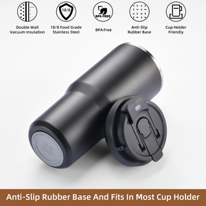 Custom 25 Oz <b>Double</b> <b>Wall</b> 304 Stainless Steel Vacuum Insulated Water Bottle With Removable Tea Infuser Dual Drinking Lid - Product Image 5