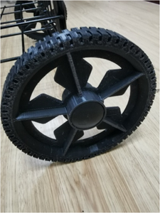 73L काले रोलिंग तह स्टील ट्राली बंधनेवाला foldable पहिएदार शॉपिंग कार्ट - Product Image 6